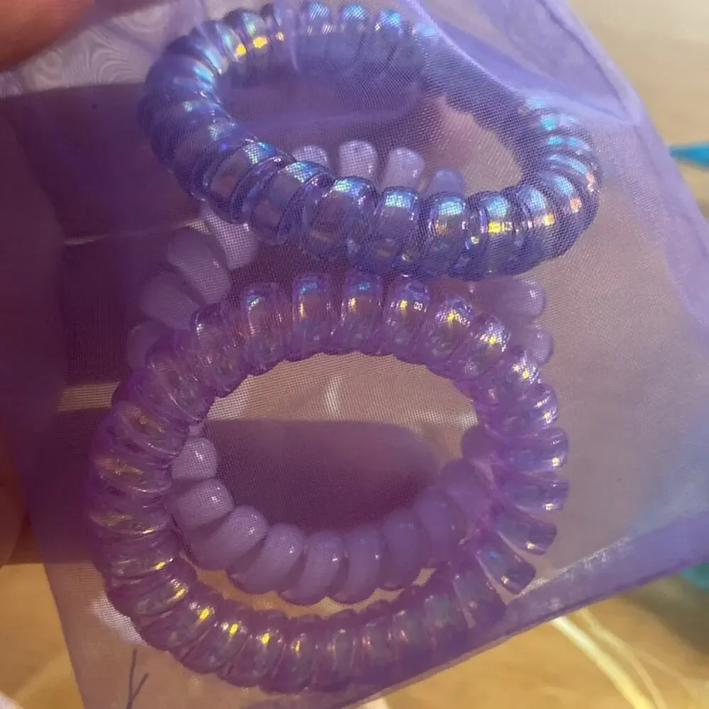 Colorful Spiral Hair Ties Set